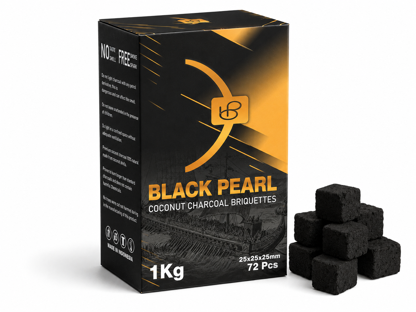 Coconut Cube Briquette